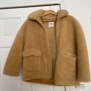 Beige Zara coat XS